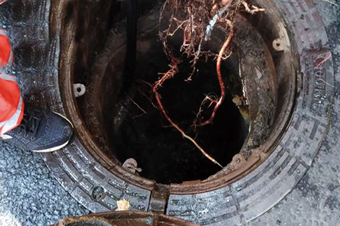 长倘口镇管道预处理